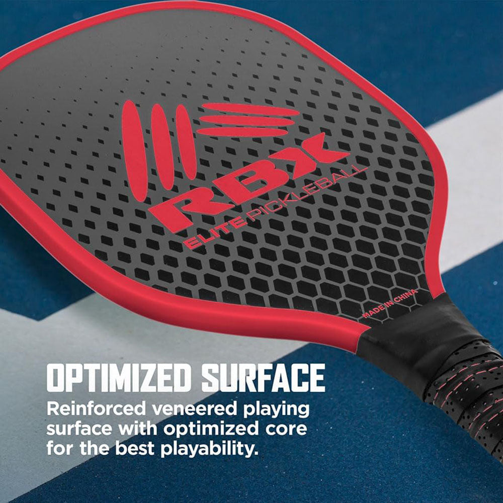 RBX Pickleball Set - (2) Premium Wooden Paddles, (2) X-40 Outdoor Balls, Mesh Bag - Outdoor Game for Adult & Kids