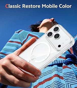 The Crystal iPhone 17 Pro Max Case, Full Camera Protection with Screen Protector, Anti-Yellowing Military-Grade Protection Shockproof Slim Phone Case for iPhone 17 ProMax, Clear