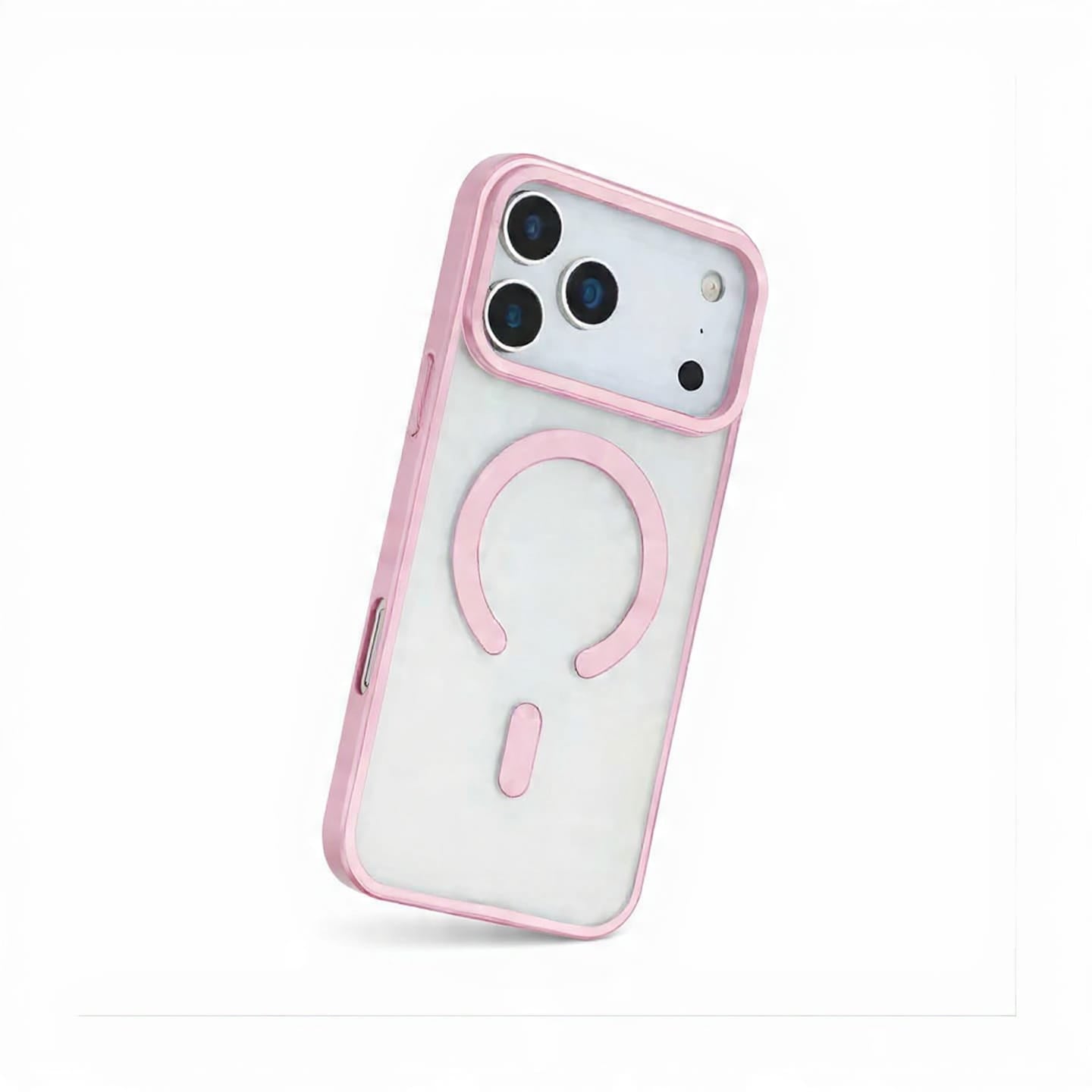 HaloGrip Magnetic Case – Dual Layer Protection for iPhone, Rose Quartz