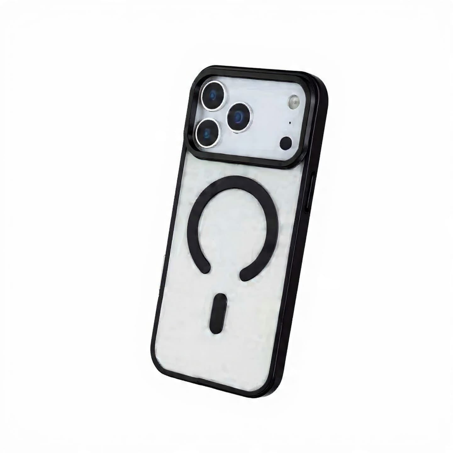 HaloGrip Magnetic Case – Dual Layer Protection for iPhone 17, Obsidian Black
