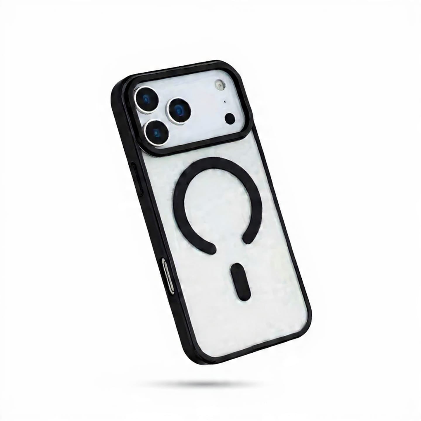 HaloGrip Magnetic Case – Dual Layer Protection for iPhone 17, Obsidian Black