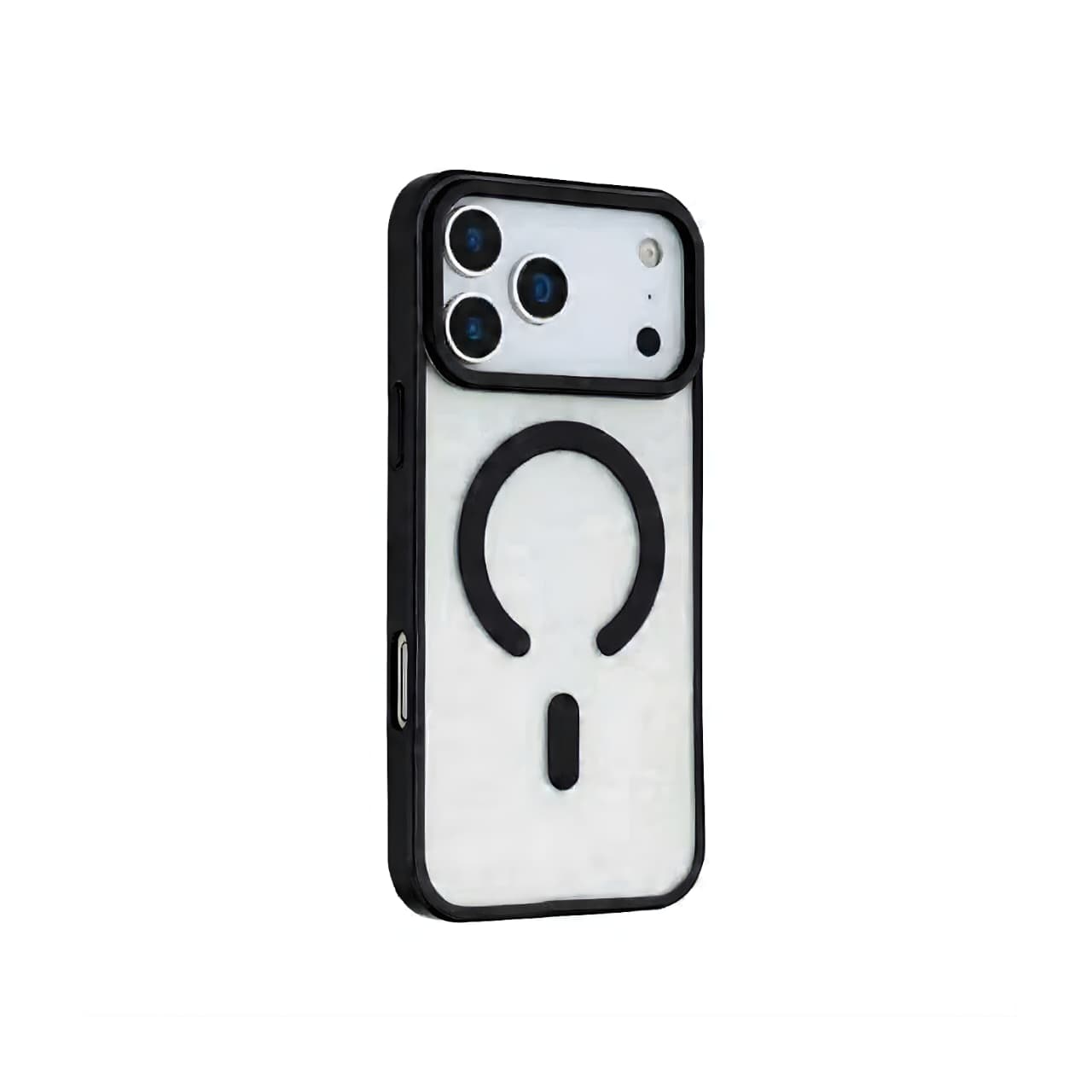 HaloGrip Magnetic Case – Dual Layer Protection for iPhone 17, Obsidian Black