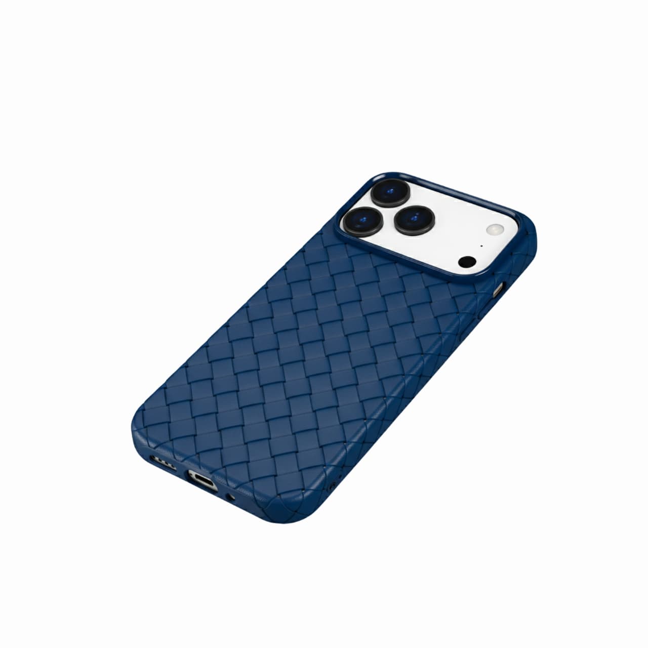 LuxWeave Series IPhone 17 Case, Royal Blue - Azure Armor