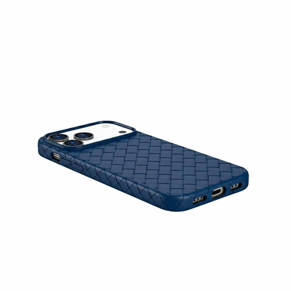 LuxWeave Series IPhone 17 Case, Royal Blue - Azure Armor