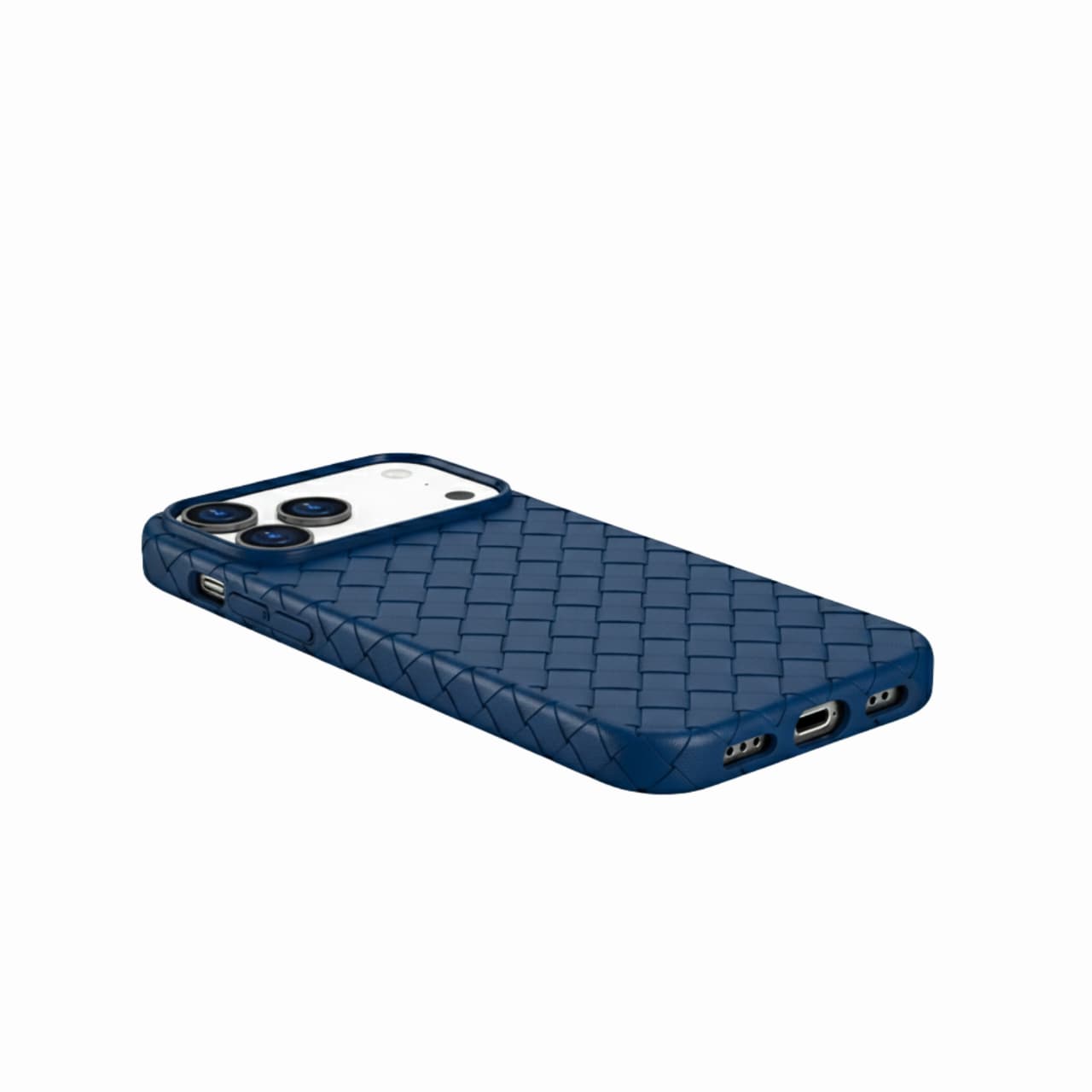 LuxWeave Series IPhone 17 Case, Royal Blue - Azure Armor