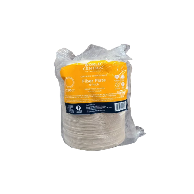 World Centric Fiber Plate 6 in. - 250 Count