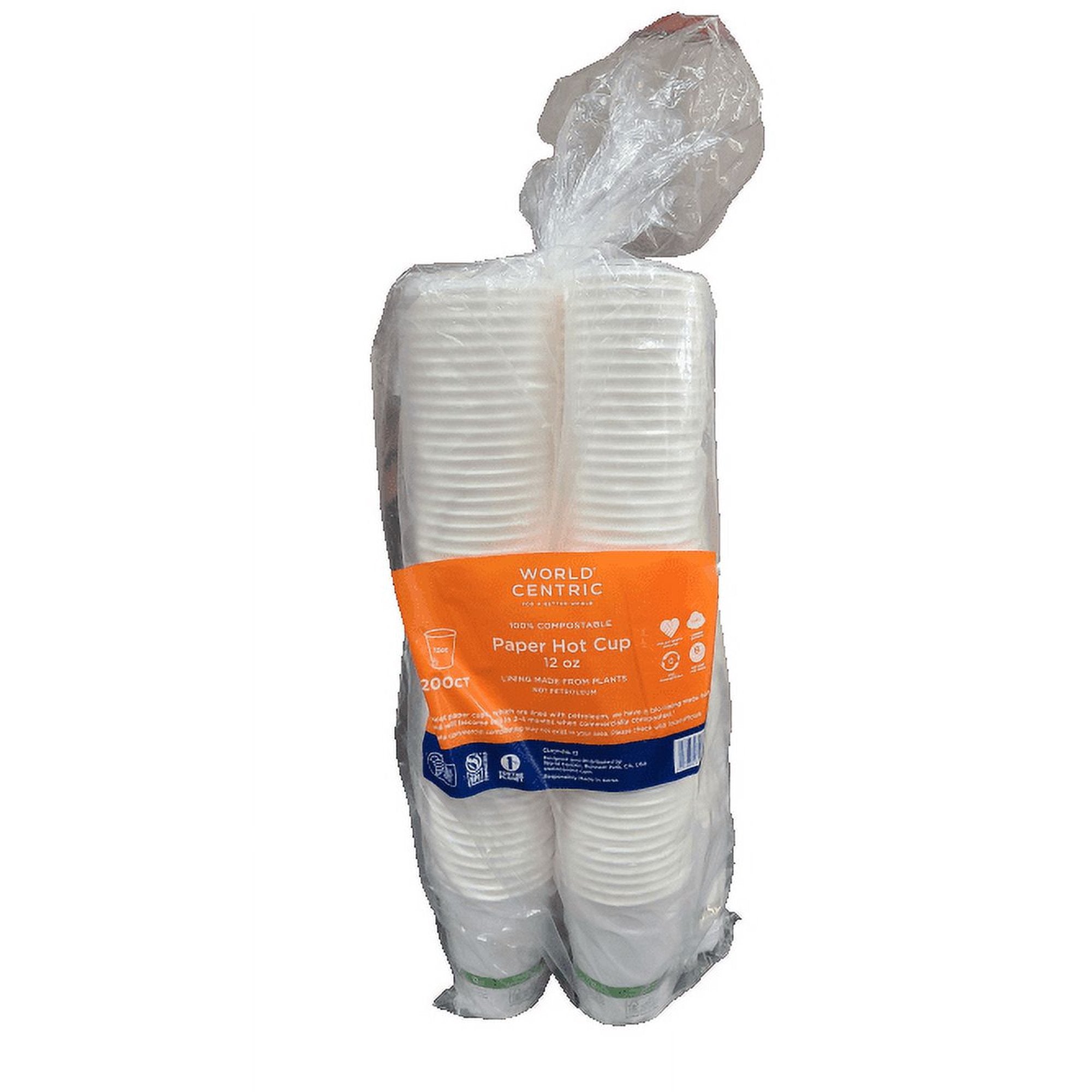 World Centric Paper Hot Cup 12 oz - 200 Count