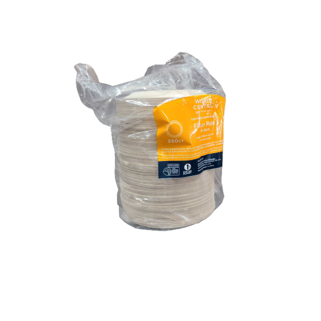 World Centric Fiber Plate 6 in. - 250 Count