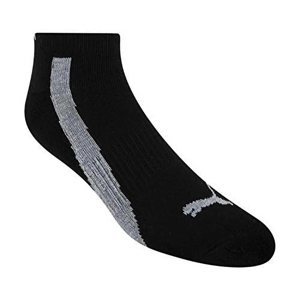 PUMA Mens 6-Pack Low Cut Socks Black/Grey